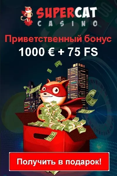 Приветственный бонус для новичков в казино SuperCat