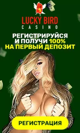 Казино Lucky Bird: 100% бонус за первый депозит до 300 euro